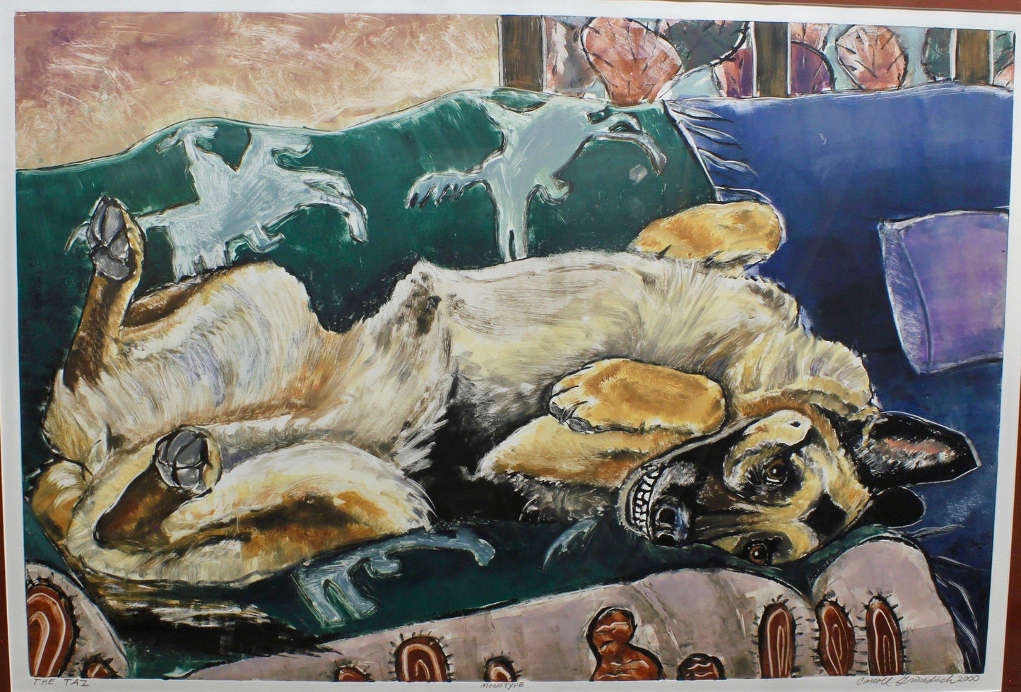 Aline Randle-Sorrel Sky Gallery-Painting-Taz - Dog Nature #10