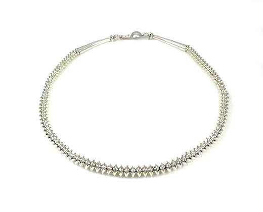 Artie Yellowhorse-20” Silver Beads-Sorrel Sky Gallery-Jewelry