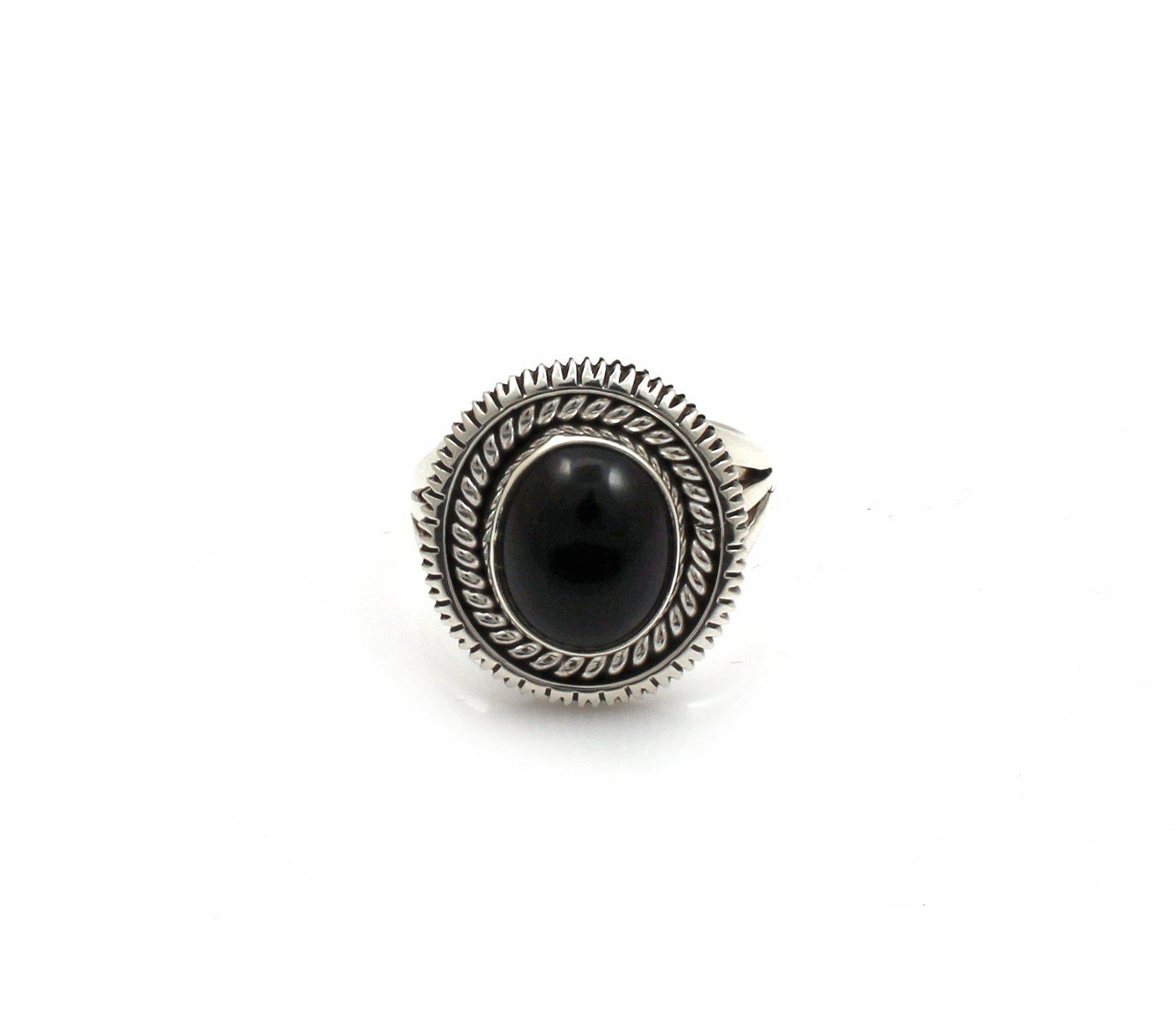 Black Onyx Ring-Jewelry-Artie Yellowhorse-Sorrel Sky Gallery