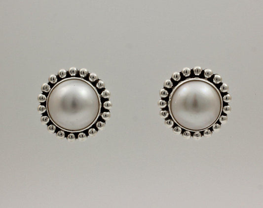 Mabe Pearl Post Earrings
