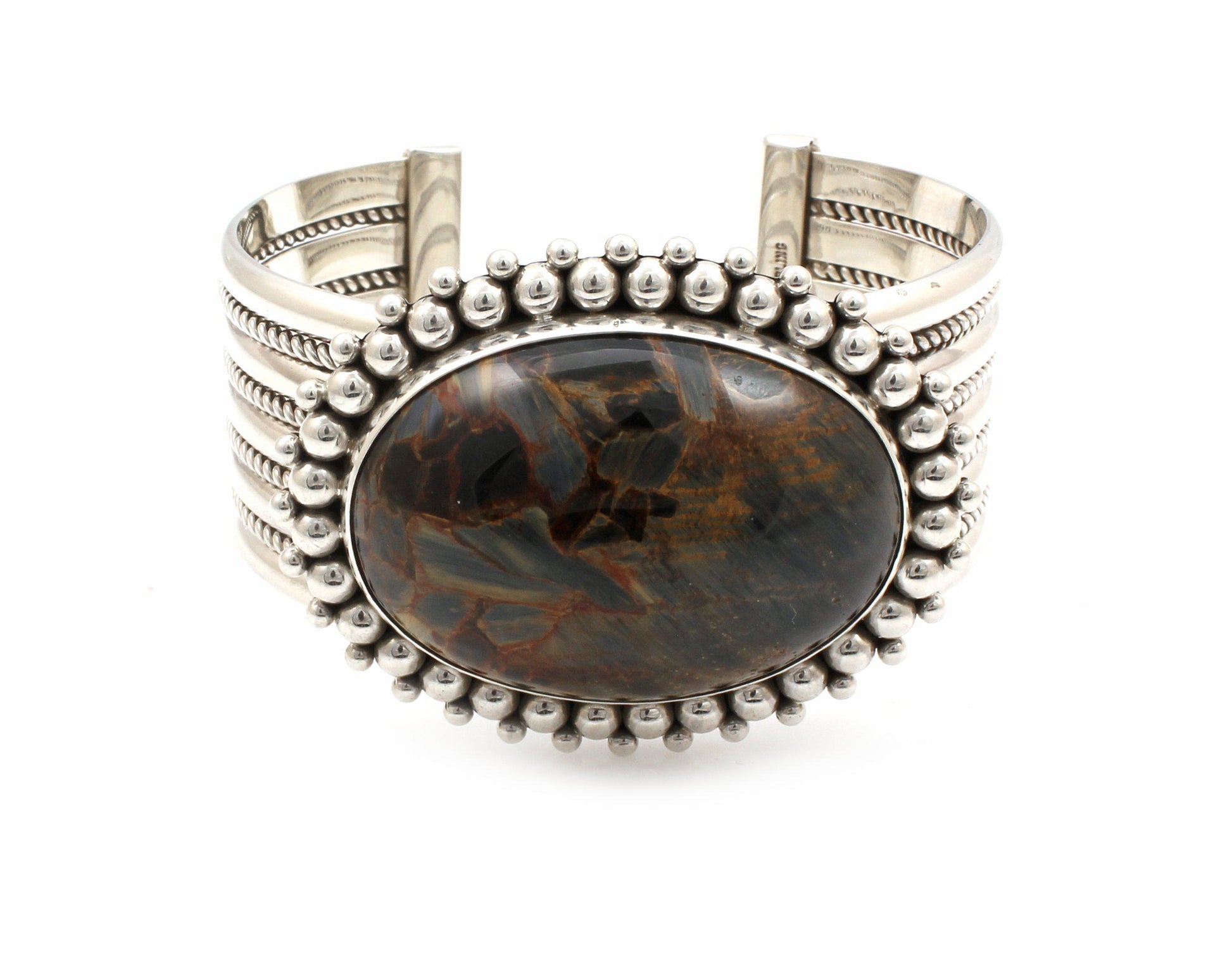 Pietersite Cuff Bracelet-Jewelry-Artie Yellowhorse-Sorrel Sky Gallery