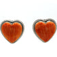 Spiny Oyster Heart Earrings-Jewelry-Artie Yellowhorse-Sorrel Sky Gallery