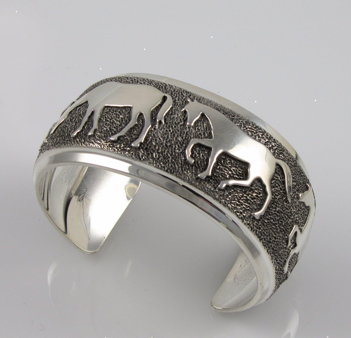 Ben Nighthorse-Born Free Horses Bracelet-Sorrel Sky Gallery-Jewelry