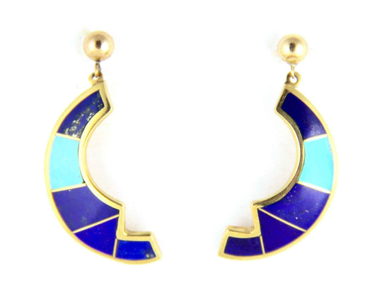 Ben Nighthorse-Sorrel Sky Gallery-Jewelry-Crescent Earrings
