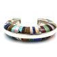 Domed Side Inlay Cuff Bracelet-Jewelry-Ben Nighthorse-Sorrel Sky Gallery