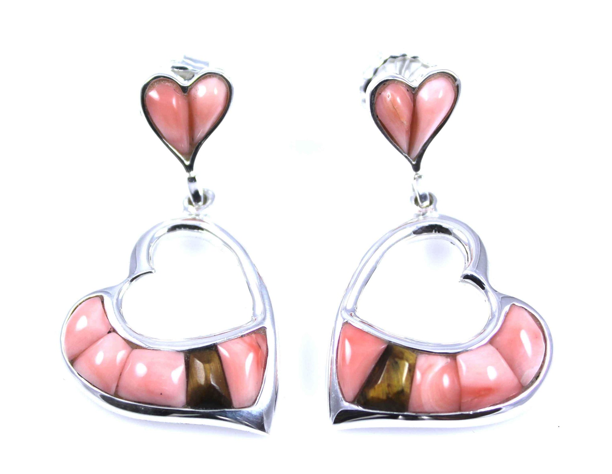 Ben Nighthorse-Heart Earrings-Sorrel Sky Gallery-Jewelry