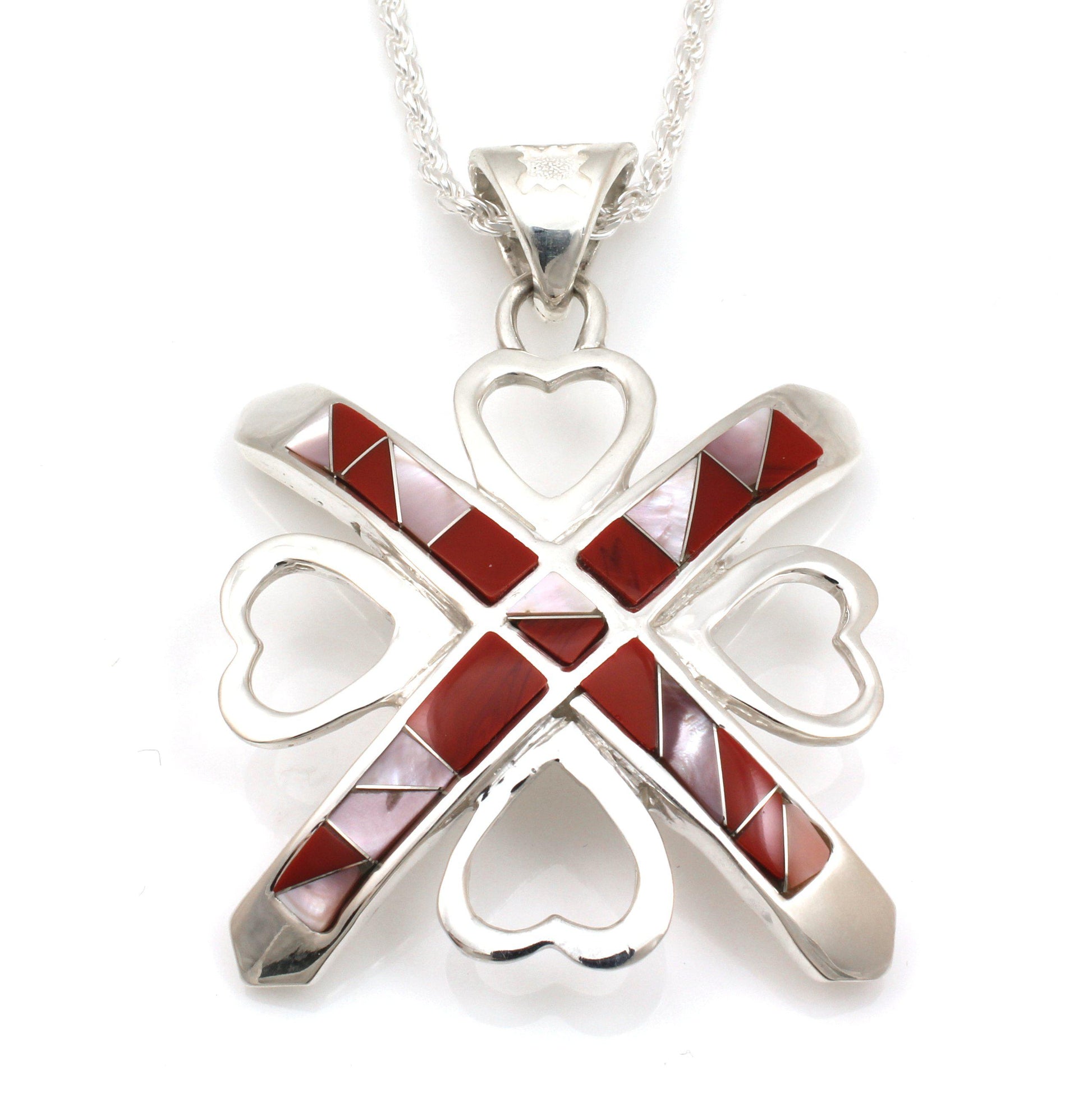 Morning Star And Heart Pendant-Jewelry-Ben Nighthorse-Sorrel Sky Gallery