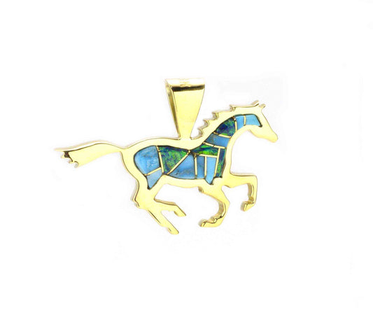 Ben Nighthorse-Sorrel Sky Gallery-Jewelry-Running Horse Pendant