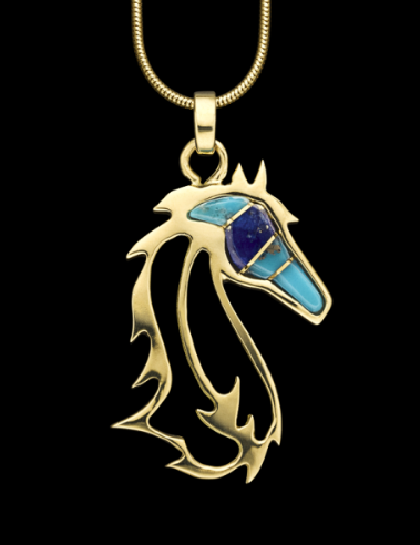 Small Horses In The Wind Pendant