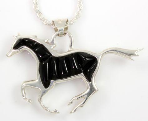 Ben Nighthorse-Small Running Horse Pendant-Sorrel Sky Gallery-Jewelry