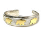 Two Tone Bear / Bear Cuff Bracelet-Jewelry-Ben Nighthorse-Sorrel Sky Gallery