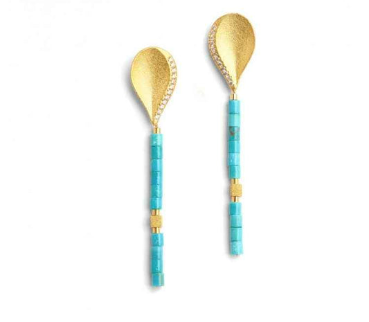 Bernd Wolf-Aquelli Turquoise Earrings-Sorrel Sky Gallery-Jewelry