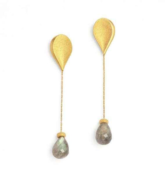 Bernd Wolf-Aquinsas Labradorite Earrings-Sorrel Sky Gallery-Jewelry