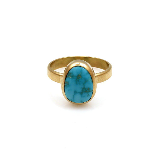 Long Mountain Turquoise Ring-Jewelry-Chris Pruitt-Sorrel Sky Gallery