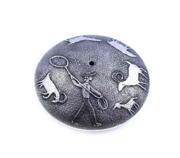 Coin Silver Pendant by Darryl Dean Begay