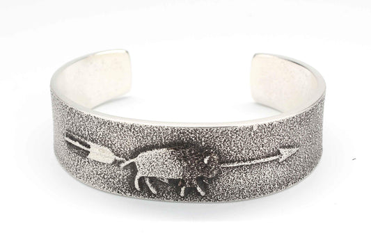 Darryl Dean & Rebecca Begay-Sorrel Sky Gallery-Jewelry-Buffalo Cuff Bracelet