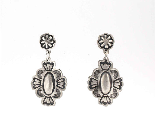 Silver Dangle Earrings-Don Lucas-Sorrel Sky Gallery-Jewelry