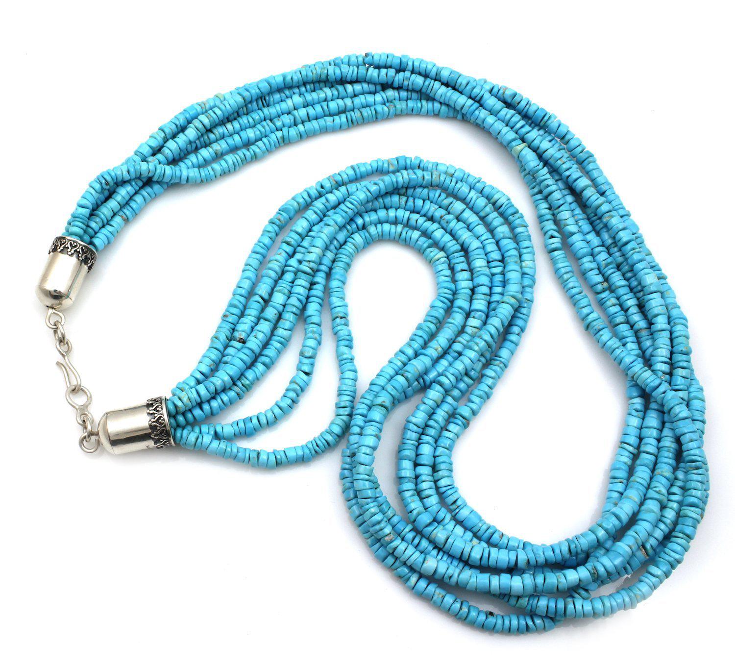 Six Strand Turquoise Necklace | Don Lucas | Sorrel Sky Gallery