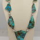 9 Stone Kingman Turquoise Necklace-Jewelry-Doug Magnus-Sorrel Sky Gallery
