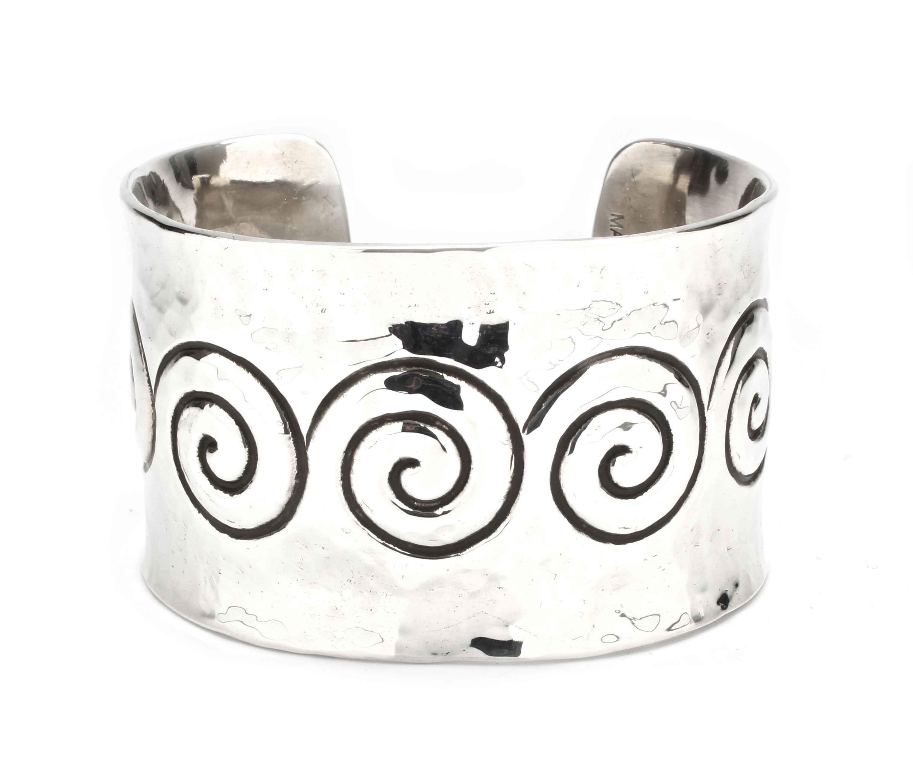 Sterling Swirl Cuff selling Bracelet