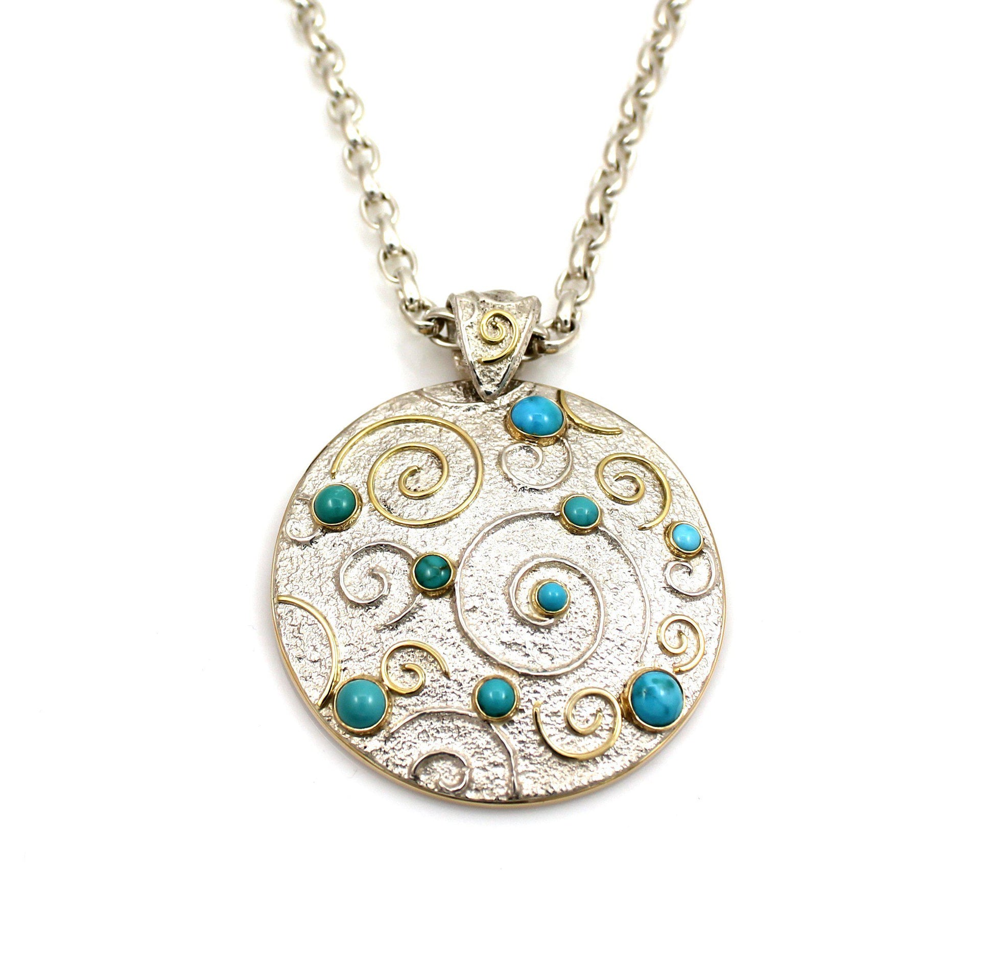 Turquoise Constellation Medallion Pendant-Jewelry-Doug Magnus-Sorrel Sky Gallery