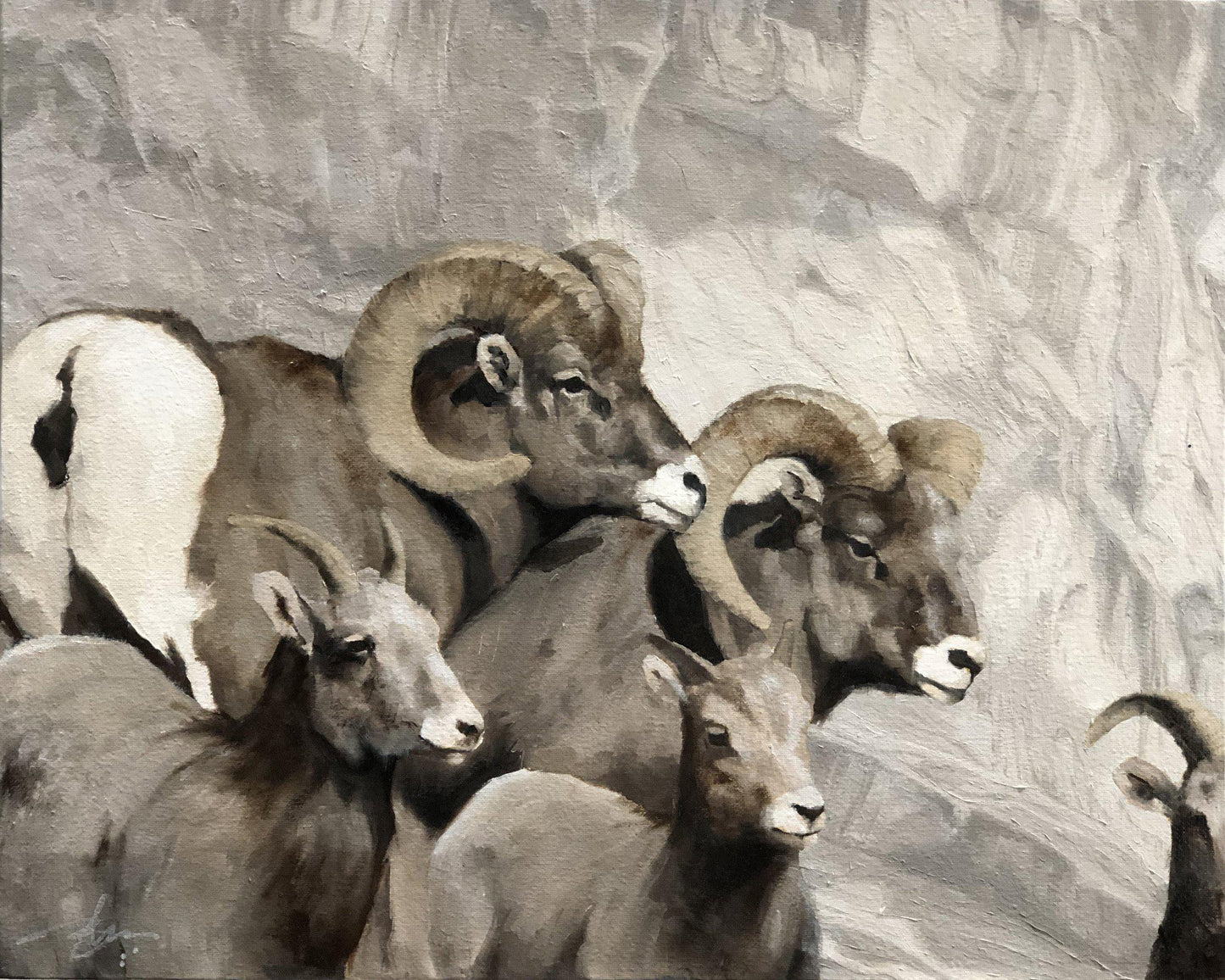 Bighorn-Painting-Doyle Hostetler-Sorrel Sky Gallery