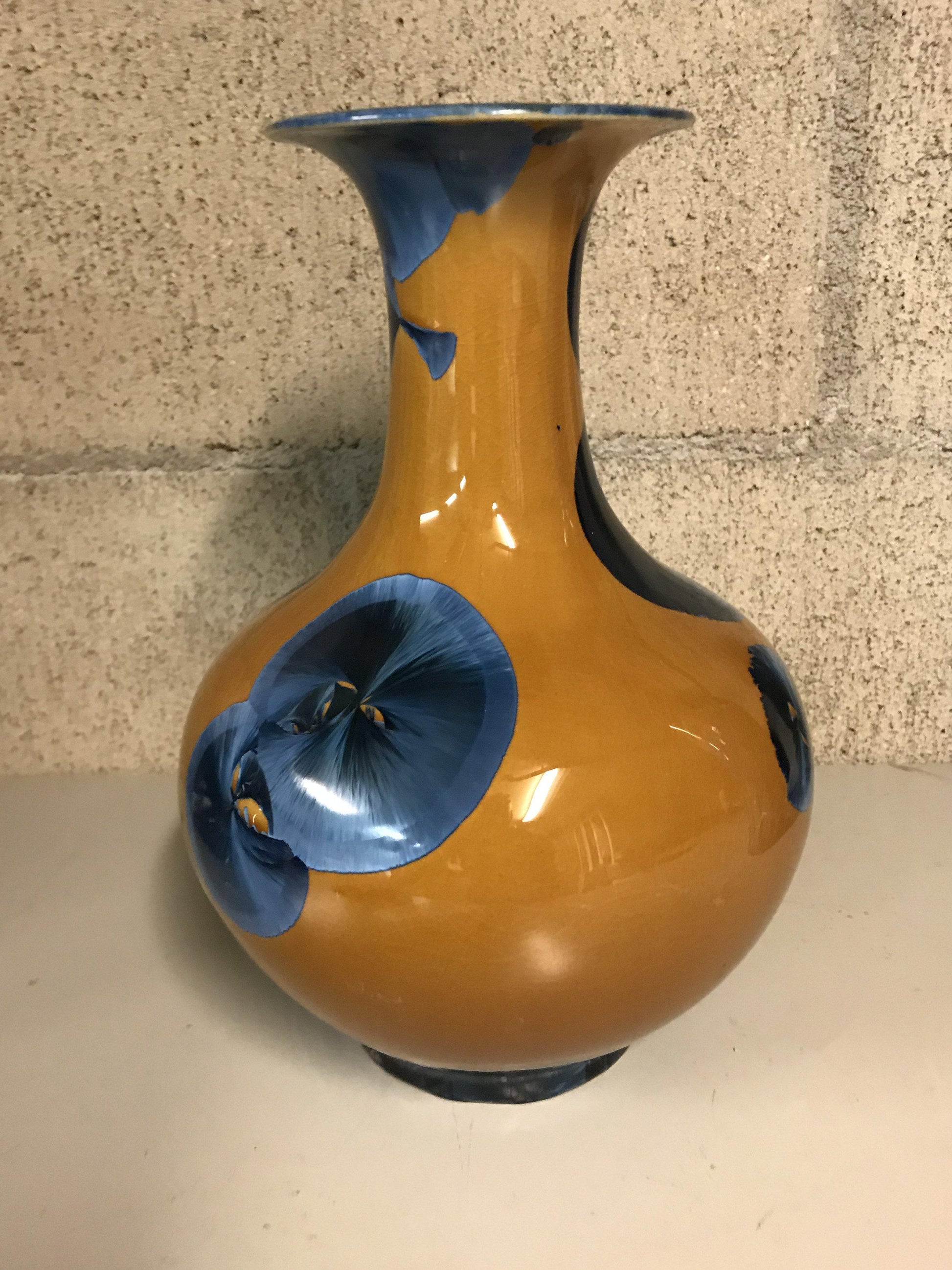 Yellow and Blue Vase-Duly Mitchell-Duly Mitchell-Sorrel Sky Gallery