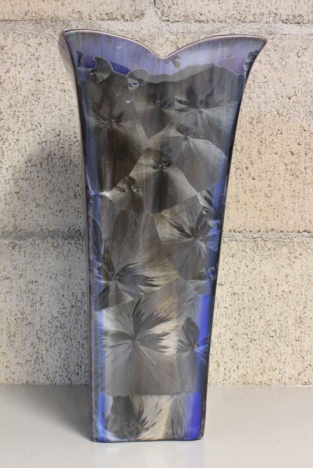 Tall Purple Flower Vase