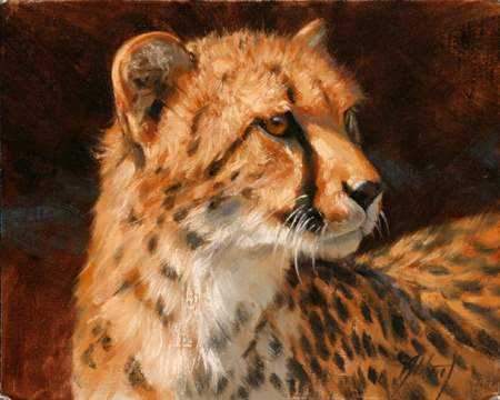 Edward Aldrich-Cheetah Portrait-Sorrel Sky Gallery-Painting