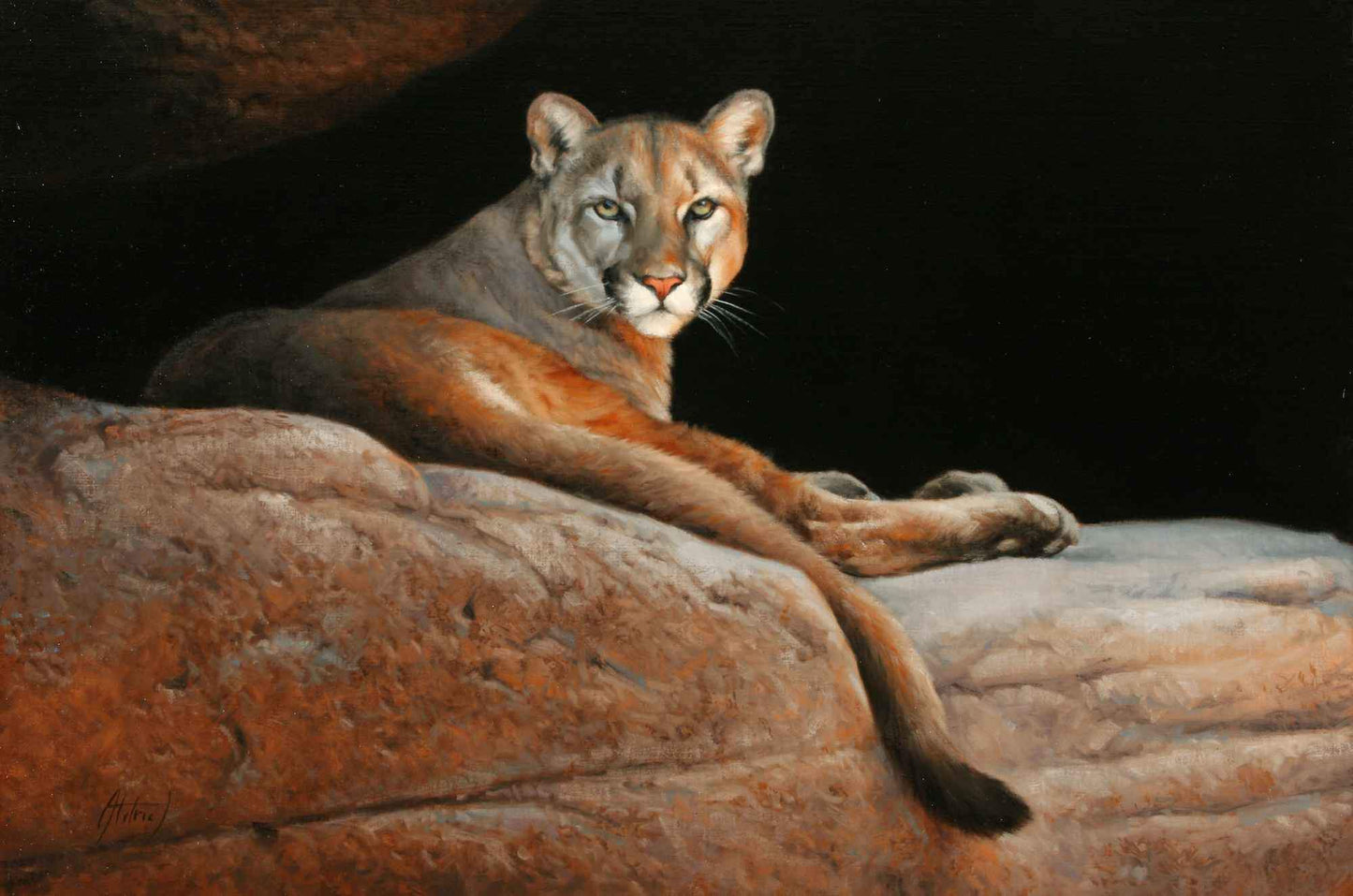 Edward Aldrich-Cougar-Sorrel Sky Gallery-Painting