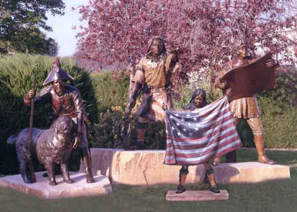 George Lundeen-Sorrel Sky Gallery-Sculpture-On The Trail Of Discovery - Lifesize