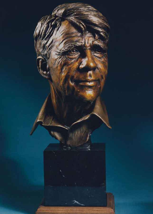 George Lundeen-Sorrel Sky Gallery-Sculpture-Robert Frost Bust