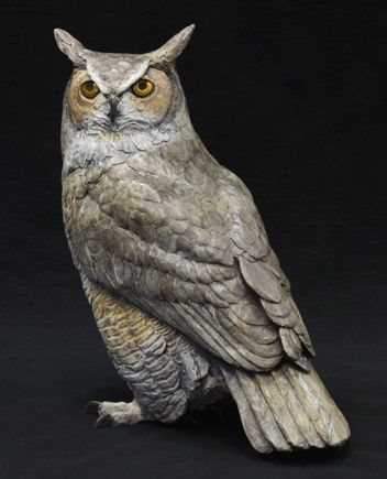 Jim Eppler-Great Horned Owl-Sorrel Sky Gallery-Sculpture
