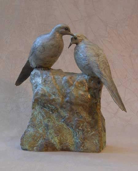 Jim Eppler-Mourning Doves II-Sorrel Sky Gallery-Sculpture