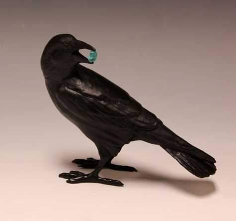 Jim Eppler-Small Raven VII-Sorrel Sky Gallery-Sculpture
