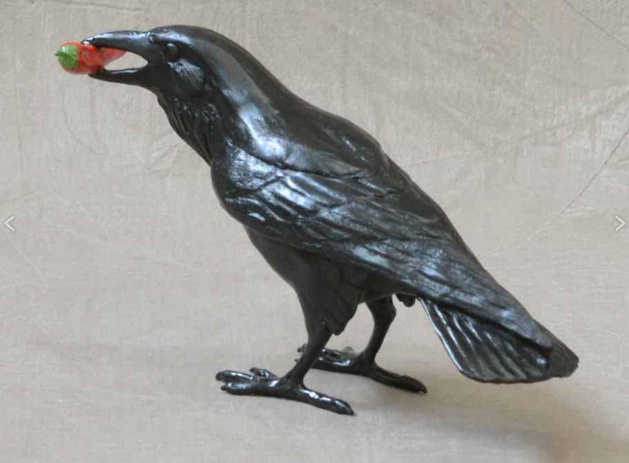 Jim Eppler-Small Raven VIII (red chili)-Sorrel Sky Gallery-Sculpture