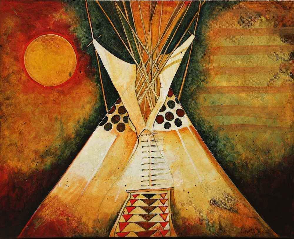 Kevin Red Star-The Sunny Day Tipi-Painting-Sorrel Sky Gallery