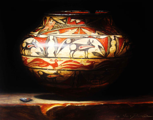 Deer High And Low - Zuni-Lisa Danielle-Sorrel Sky Gallery