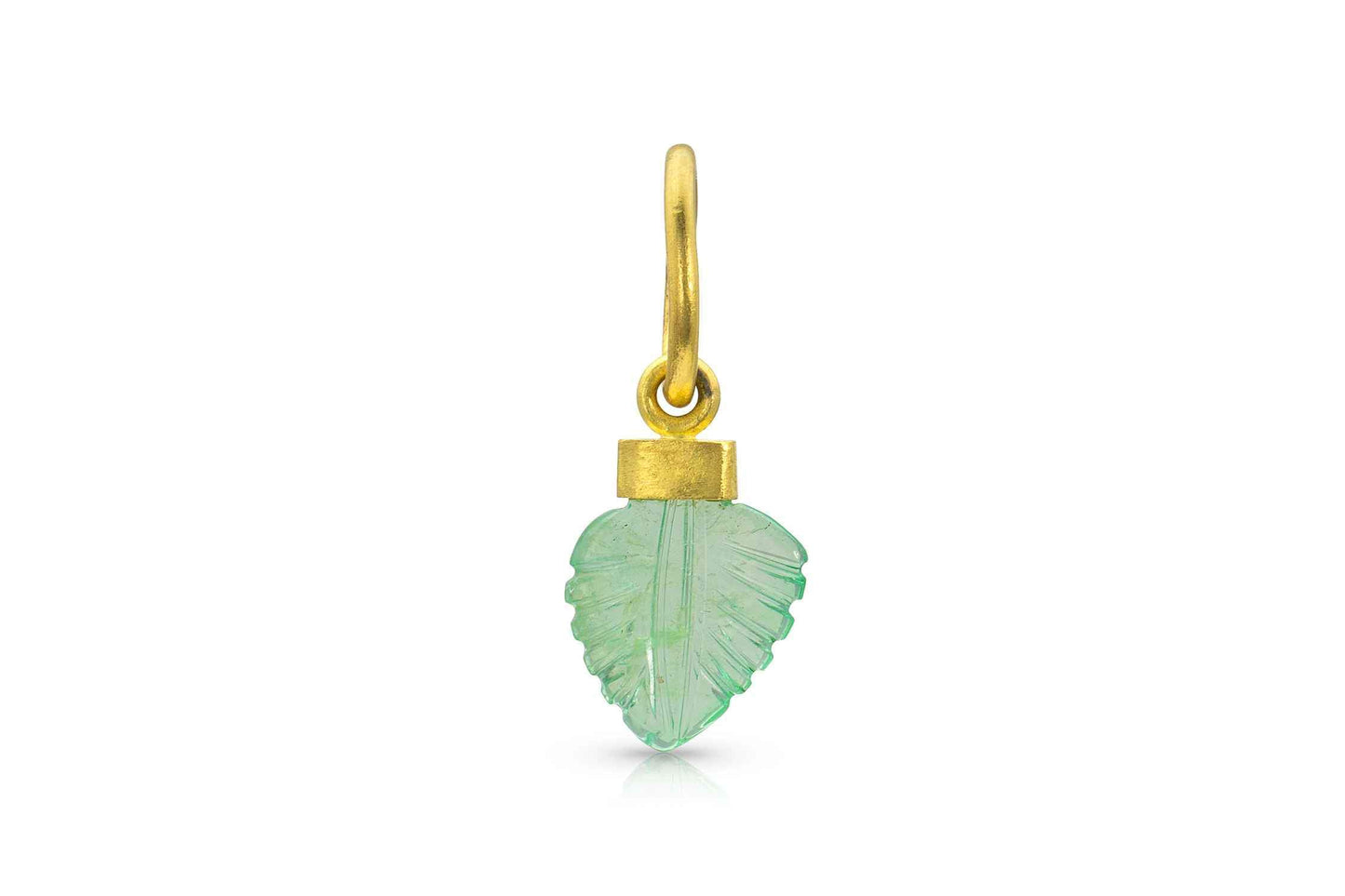 Loren Nicole-Emerald Leaf Charm-Sorrel Sky Gallery-Jewelry