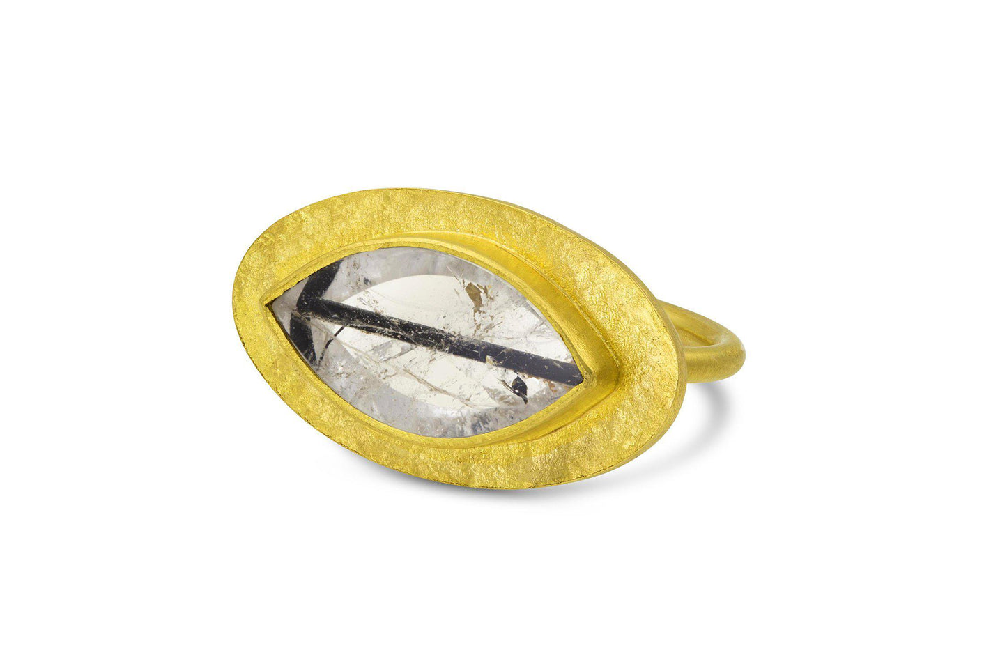 Signet Ring with Tourmilated Quartz-Jewelry-Loren Nicole-Sorrel Sky Gallery