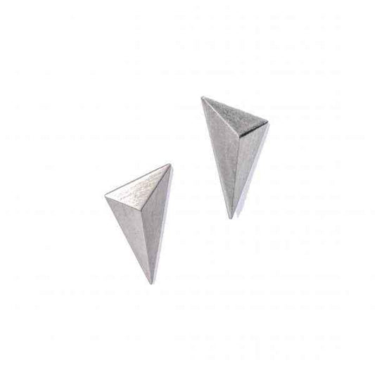 sterling silver geometric stud earrings by maria samora