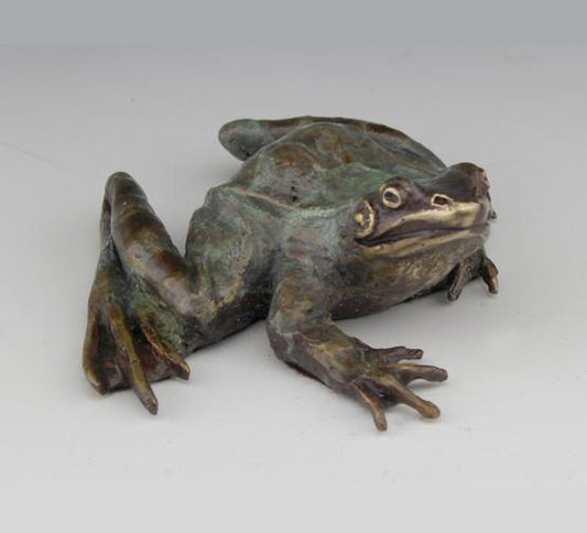 Leopard Frog II-Sculpture-Mark Dziewior-Sorrel Sky Gallery