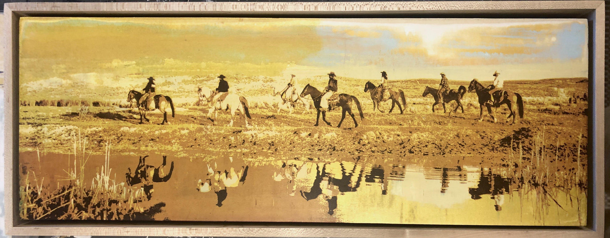 Golden Hour | Along The River-Painting-Maura Allen-Sorrel Sky Gallery