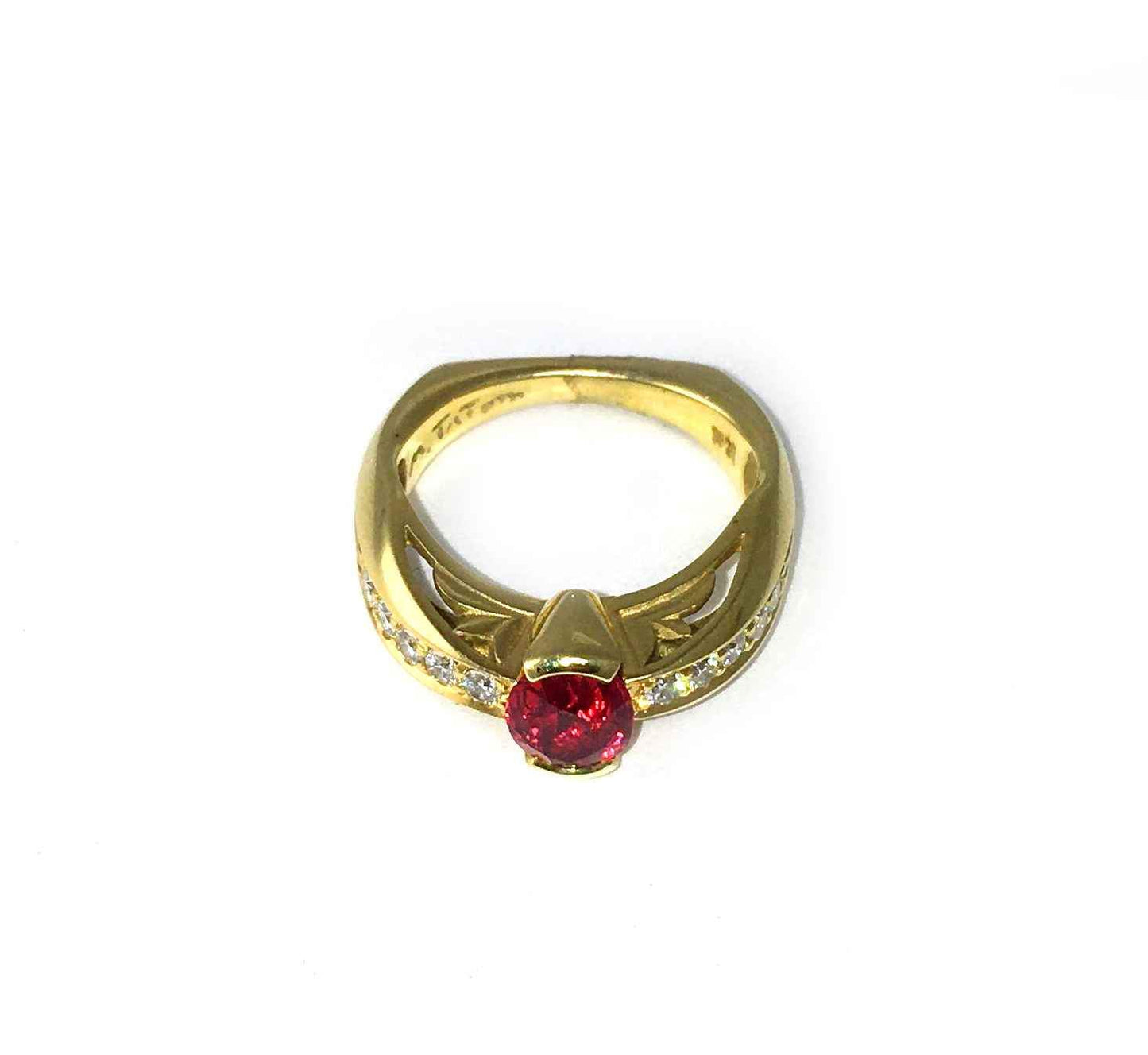 Fleur De Lis Spinel Ring-Jewelry-Michael Tatom-Sorrel Sky Gallery