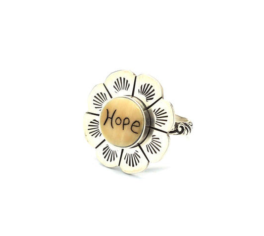 Sorrel Sky Gallery-Jewelry-Michelle Tapia-HOPE Flower Ring