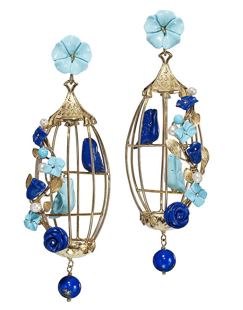 Lovebirds Earrings-Jewelry-Of Rare Origin-Sorrel Sky Gallery