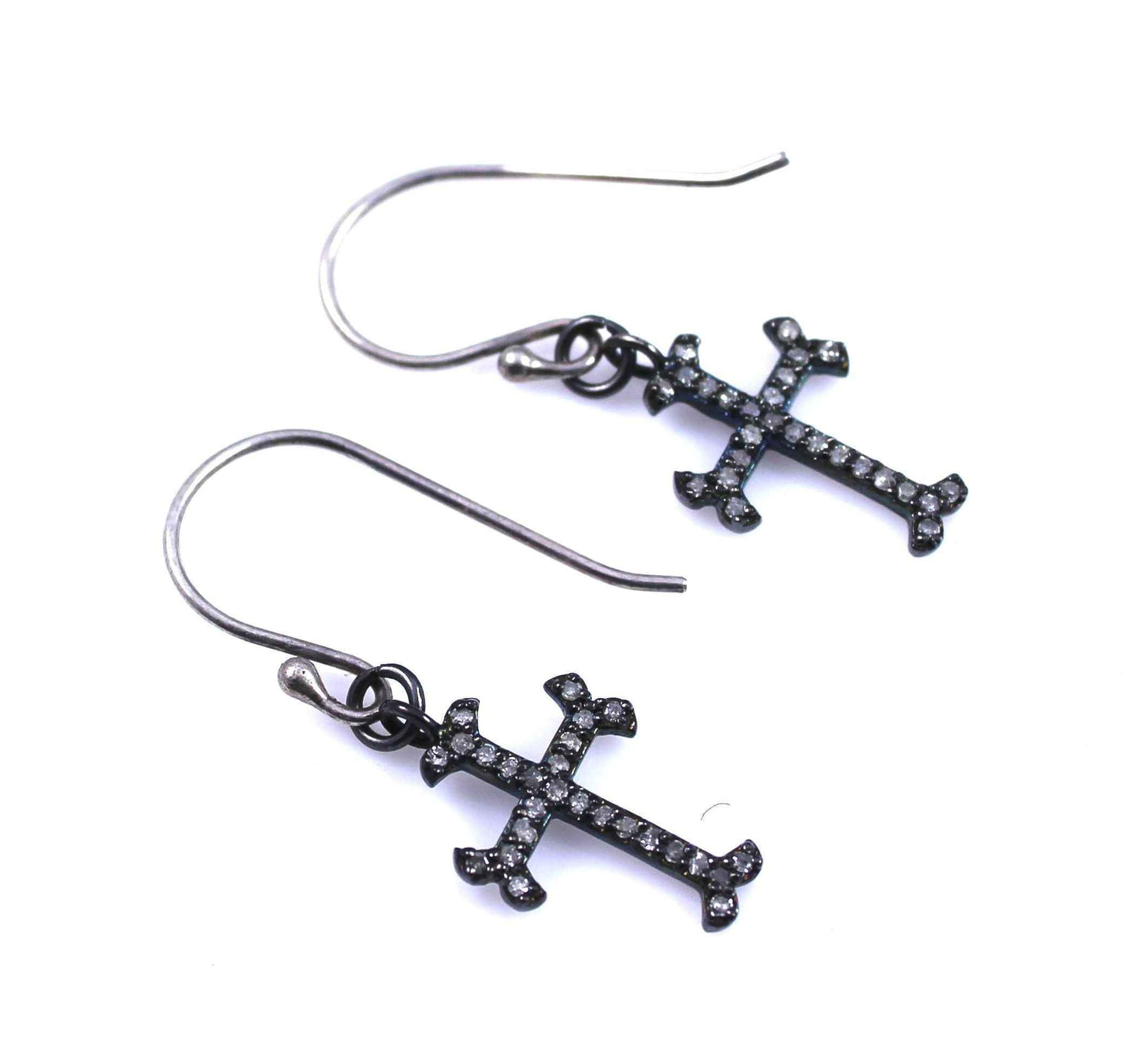 Pam Springall-Sorrel Sky Gallery-Jewelry-Diamond Cross Earrings
