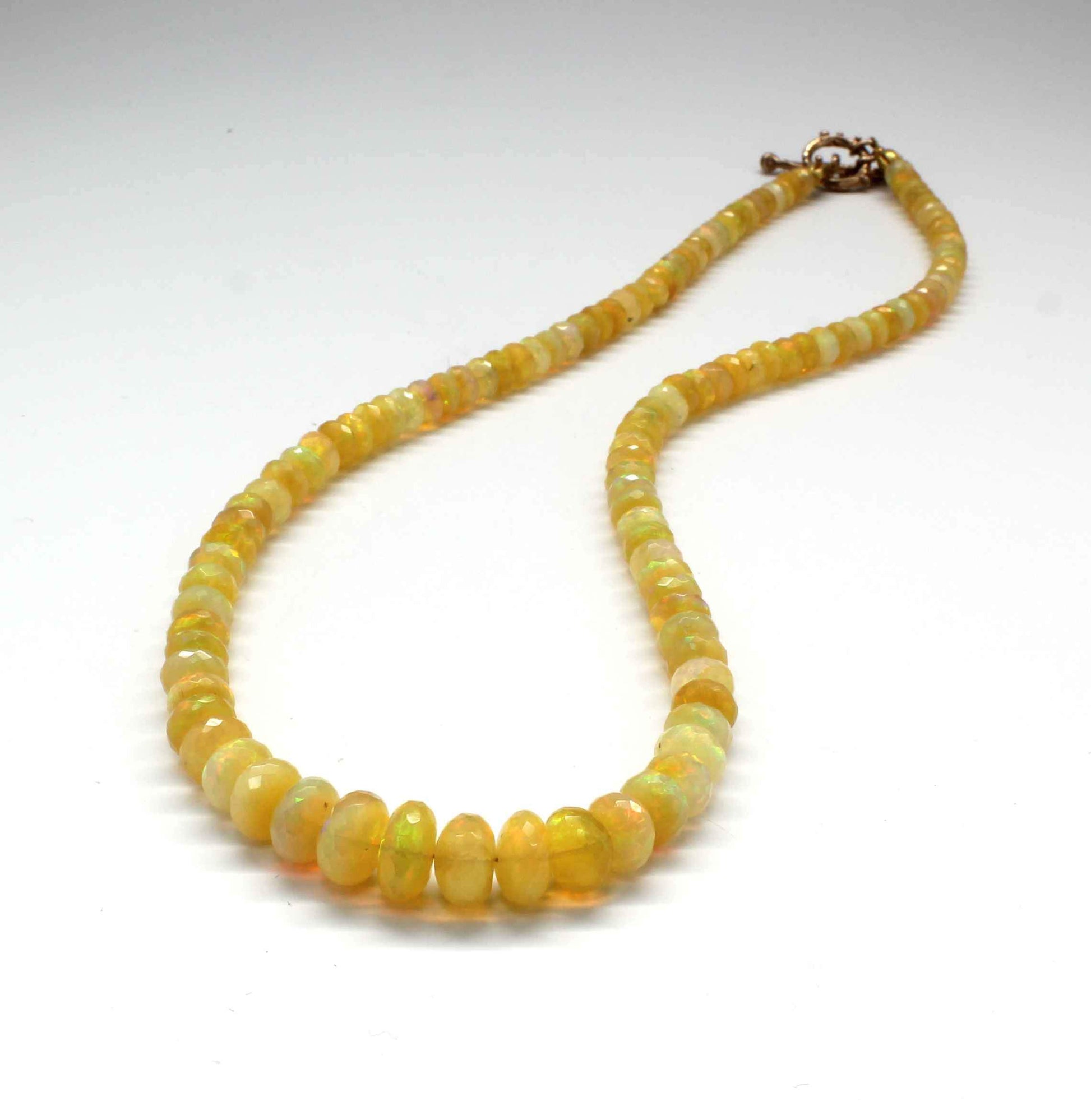 Faceted Ethiopian Opal Necklace-Jewelry-Pam Springall-Sorrel Sky Gallery
