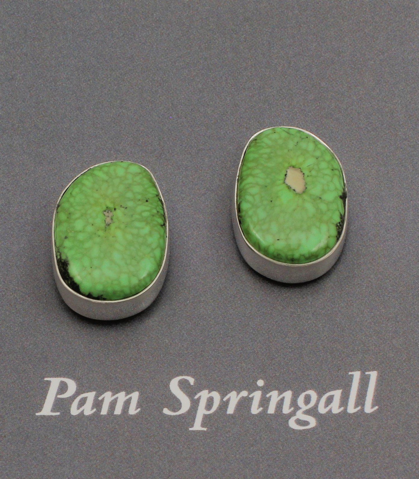 Green Turquoise Clip On Earrings-Jewelry-Pam Springall-Sorrel Sky Gallery