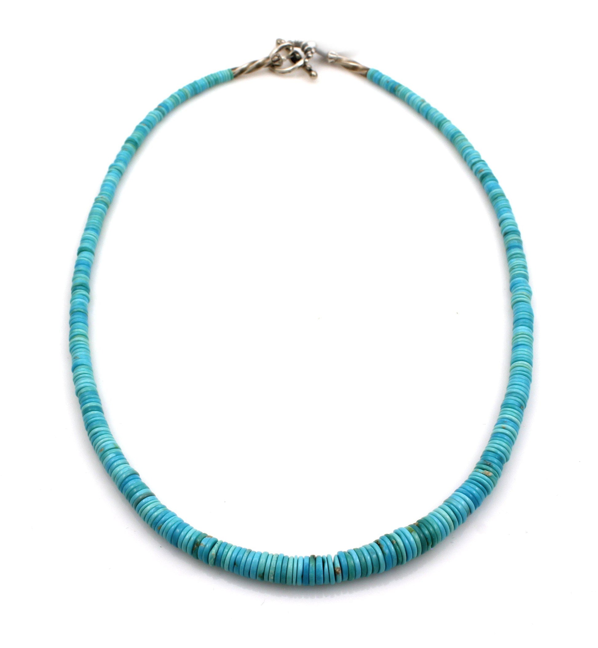Sleeping Beauty Turquoise Bead Necklace-Jewelry-Pam Springall-Sorrel Sky Gallery